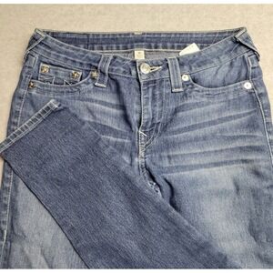 True Religion Women's Skinny Jeans in Faded Blue Wash